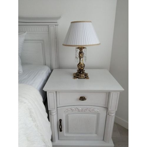 Бронзовая настольная лампа Антик №1 Баден с абажуром в Кирове Гусь Хрустальный